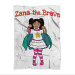Zana the Brave NEW Sublimation Throw Blanket