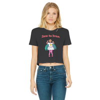 Zana the Brave NEW Classic Women's Cropped Raw Edge T-Shirt