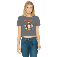 THE BRAVE TEAM Classic Women's Cropped Raw Edge T-Shirt