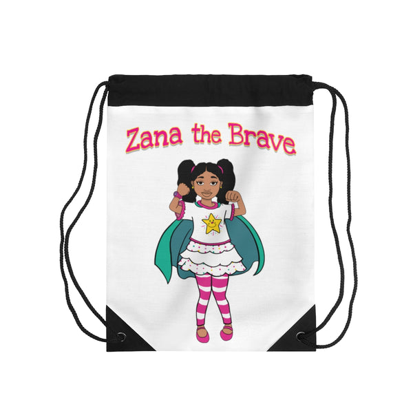 Zana the Brave NEW Drawstring Bag - White