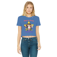 THE BRAVE TEAM Classic Women's Cropped Raw Edge T-Shirt