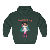 Zana the Brave NEW - Adult Unisex Heavy Blend™ Full Zip Hooded Sweatshirt
