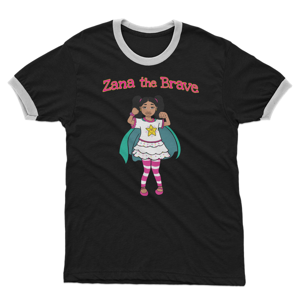 Zana the Brave NEW Adult Ringer T-Shirt
